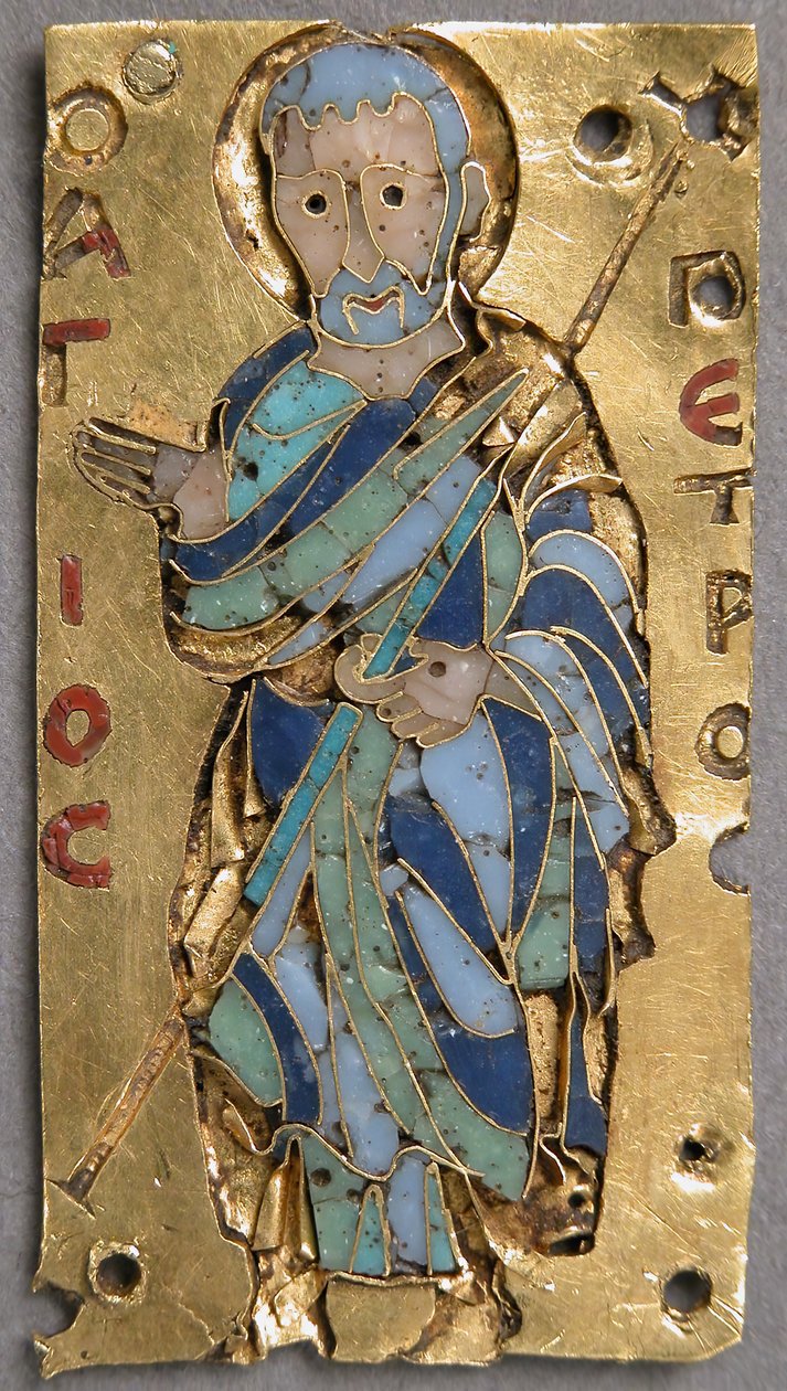 Placa com São Pedro, bizantina, século XI. de Unbekannt