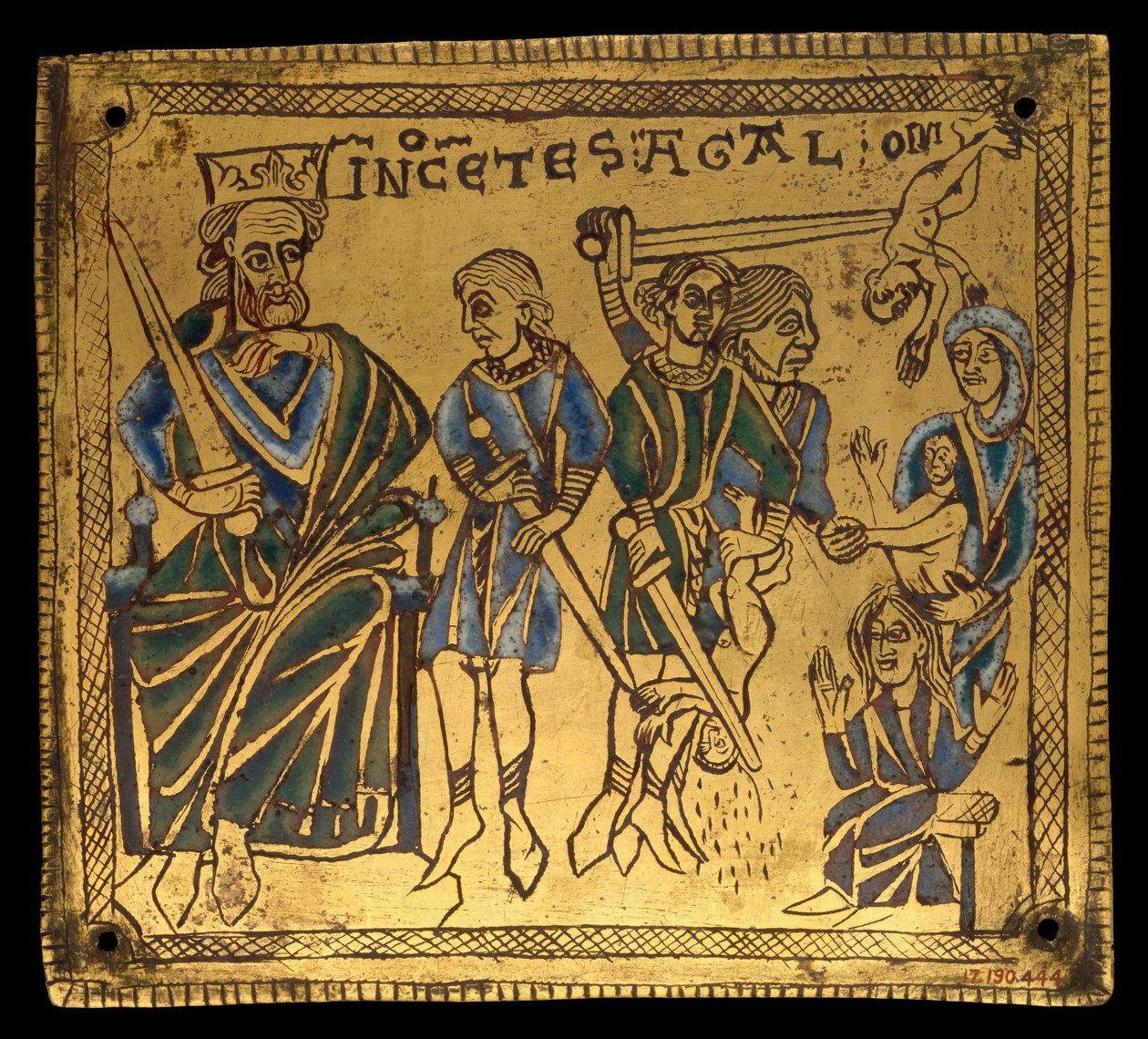 Placa com o Massacre dos Inocentes, alemão, ca. 1150. de Unbekannt