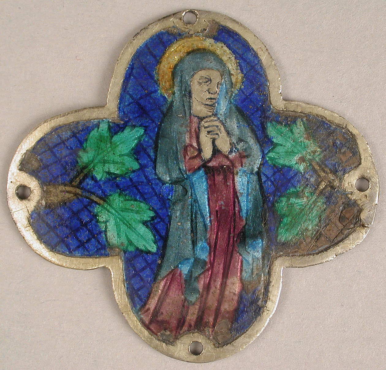 Placa com a Virgem de Luto, catalão, século XIV. de Unbekannt