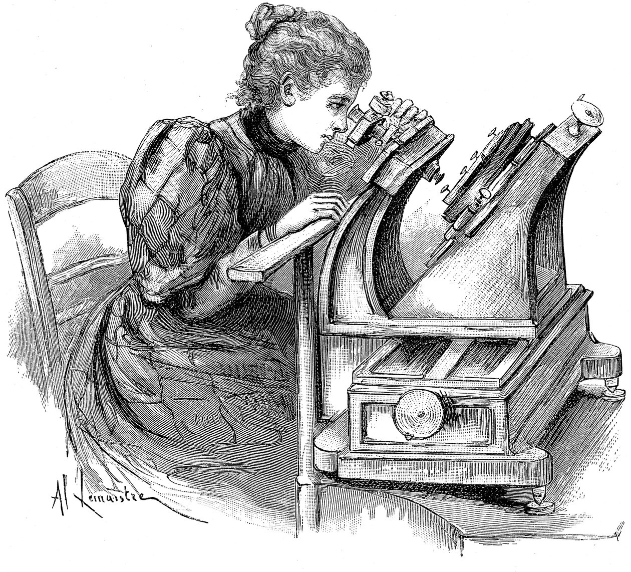 Microscópio de medição de placas, 1895 de Unbekannt