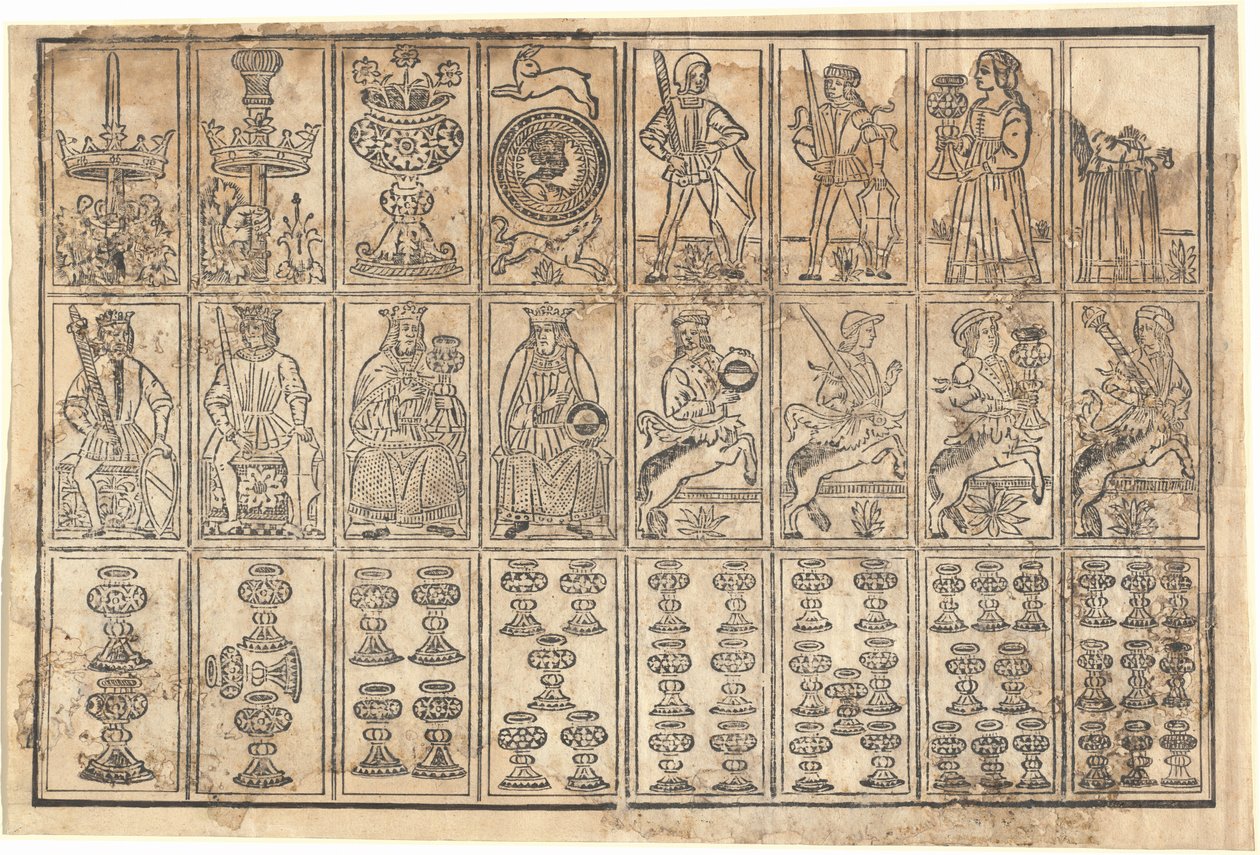 Cartas de jogar, século XV. de Unbekannt