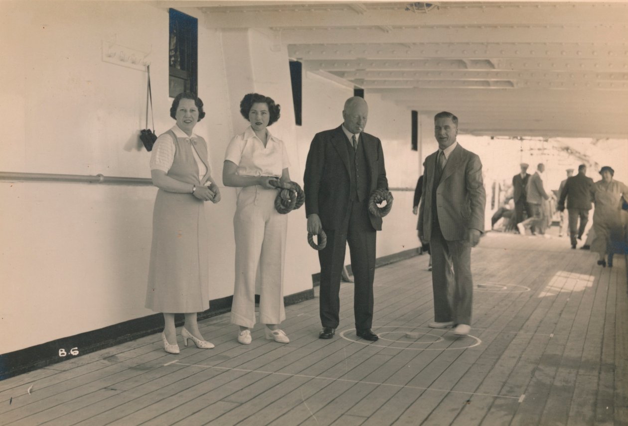 Jogando quoits a bordo da SS Arandora Star, 1936 de Unbekannt