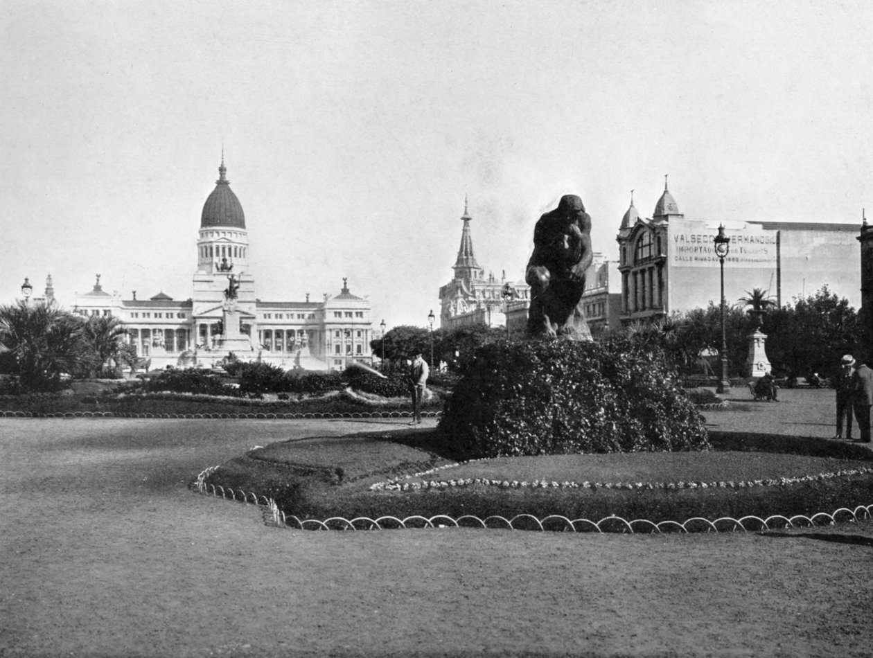 Plaza de Mayo e edifício do congresso, Buenos Aires, Argentina de Unbekannt