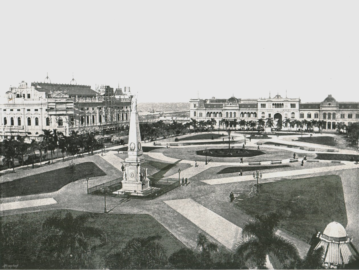 Praça da Vitória, Buenos Aires, Argentina, 1895. de Unbekannt