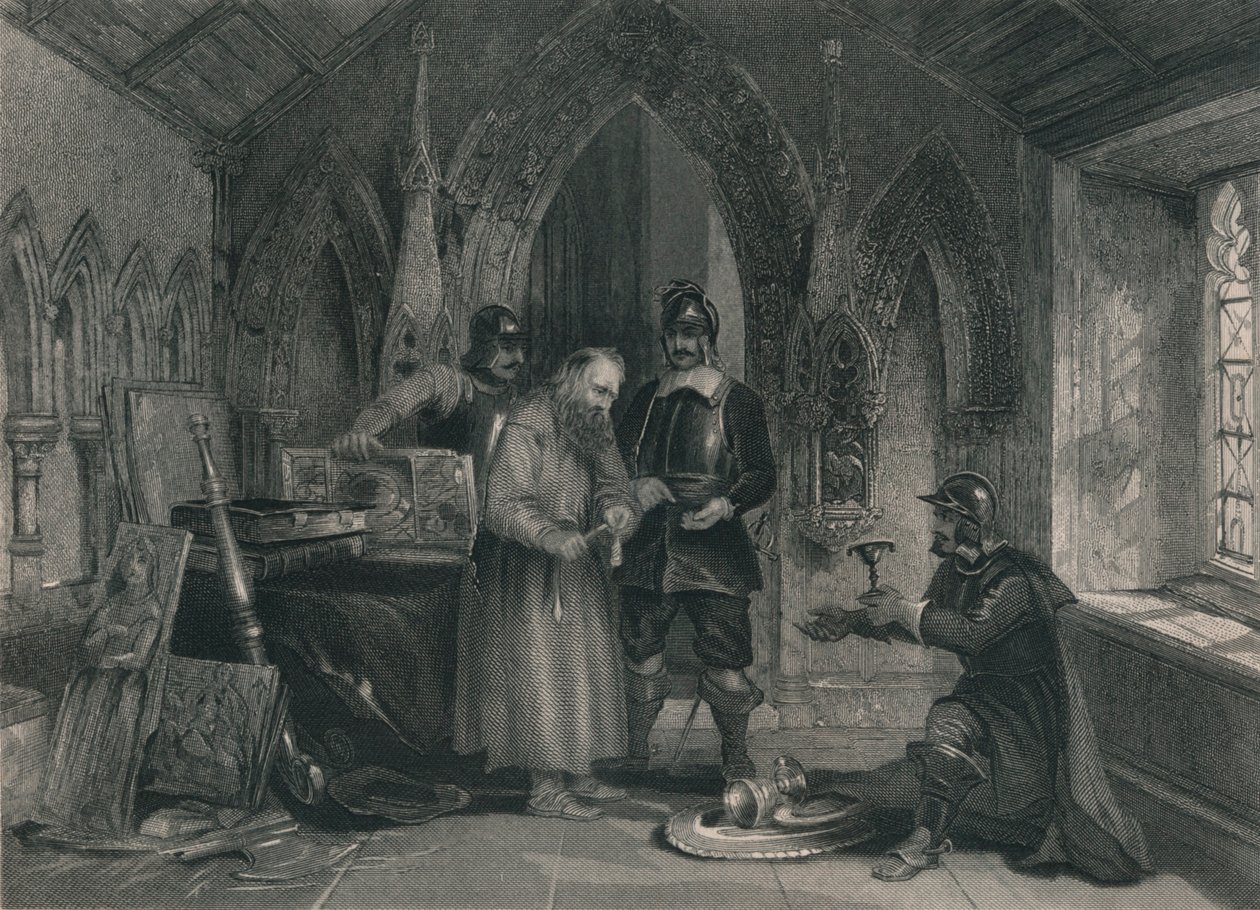 Pilhagem dos mosteiros, século XIX. de Unbekannt