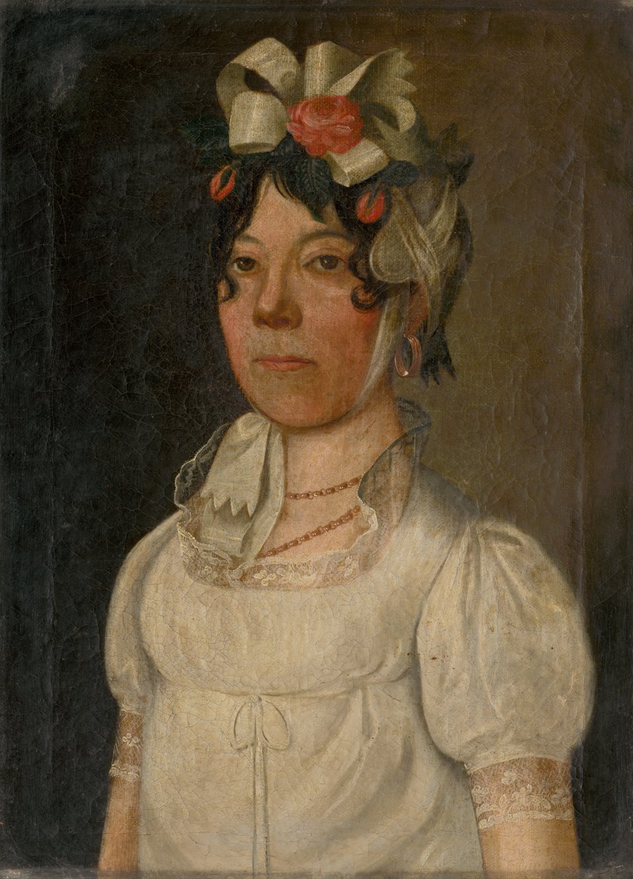 Retrato de jovem vestido de branco de Unbekannt