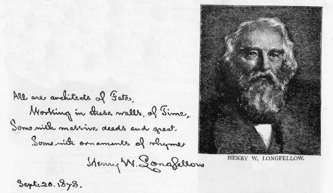 Poema escrito por Henry Longfellow de Unbekannt