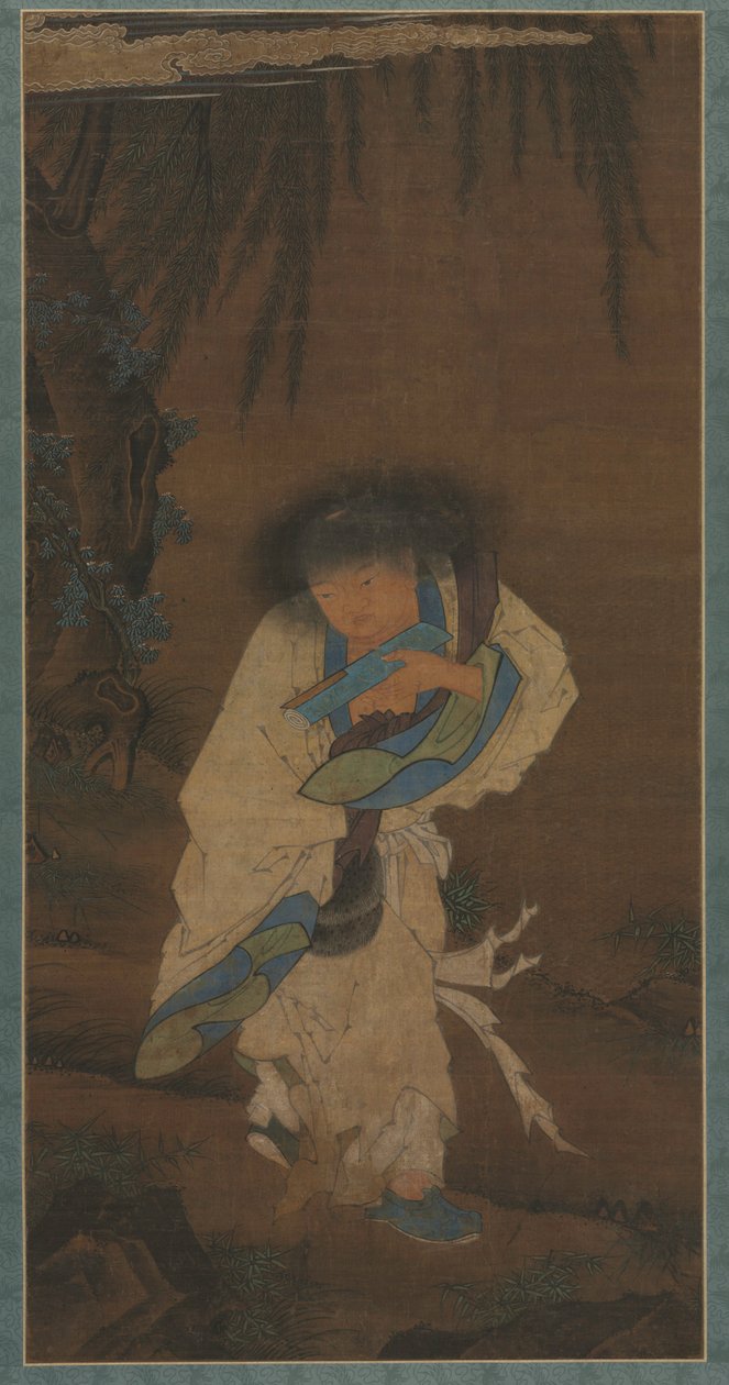 Poeta e Recluso Hanshan, 1400s. de Unbekannt