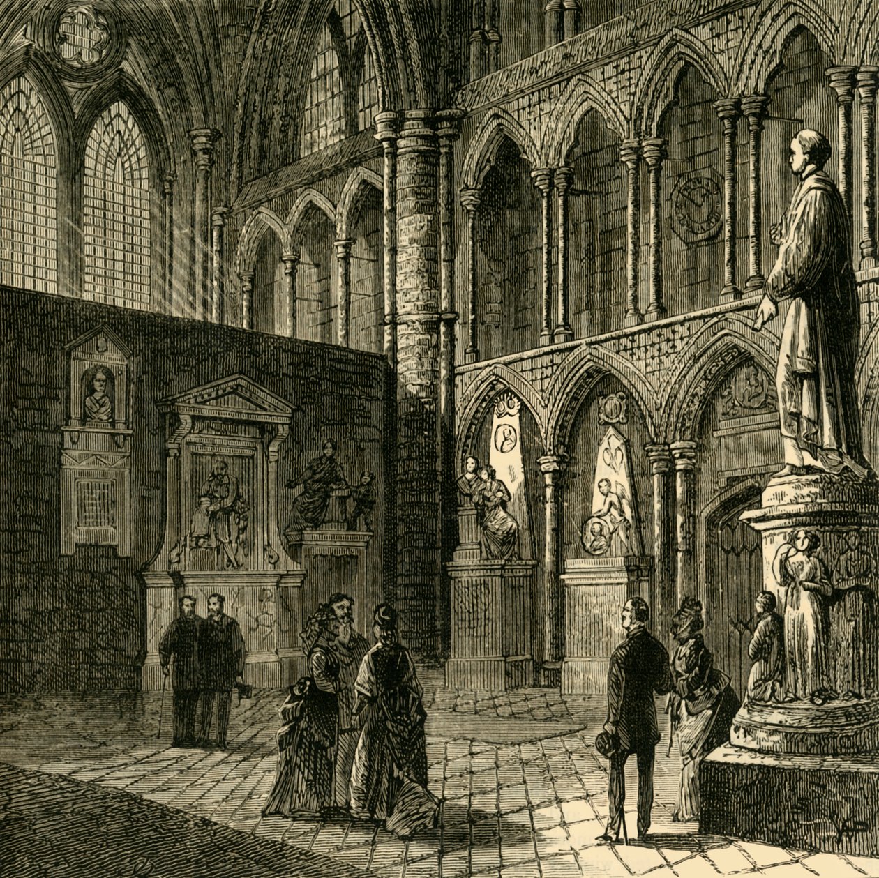 Poetas Corner, Abadia de Westminster, 1881. de Unbekannt