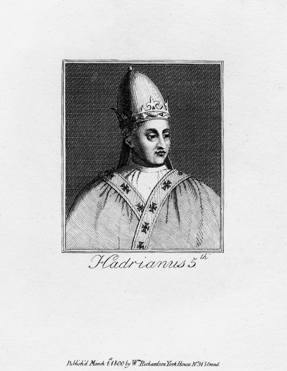 Papa Adriano V, 1800 de Unbekannt