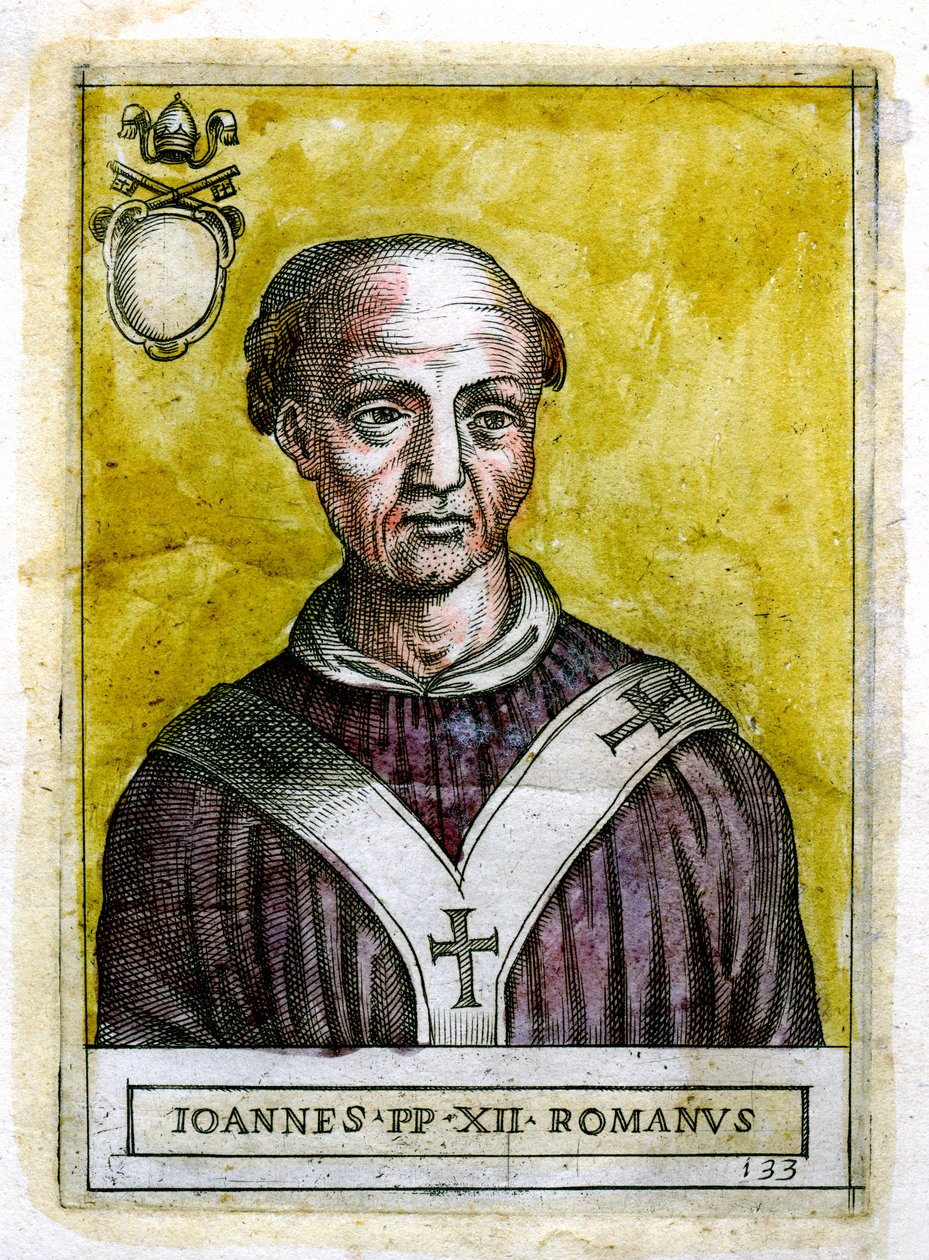 Papa João XII c937-964, século c19 de Unbekannt