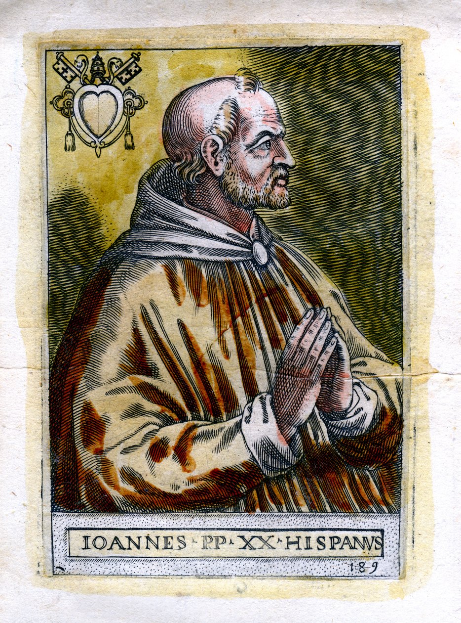 Papa João XXI 1215-1277, século c19 de Unbekannt