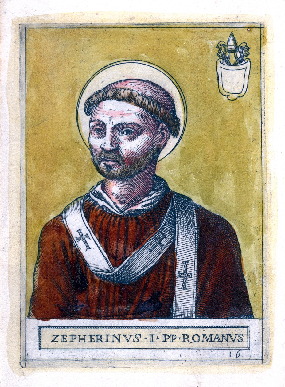 Papa Zephyrinus I de Unbekannt