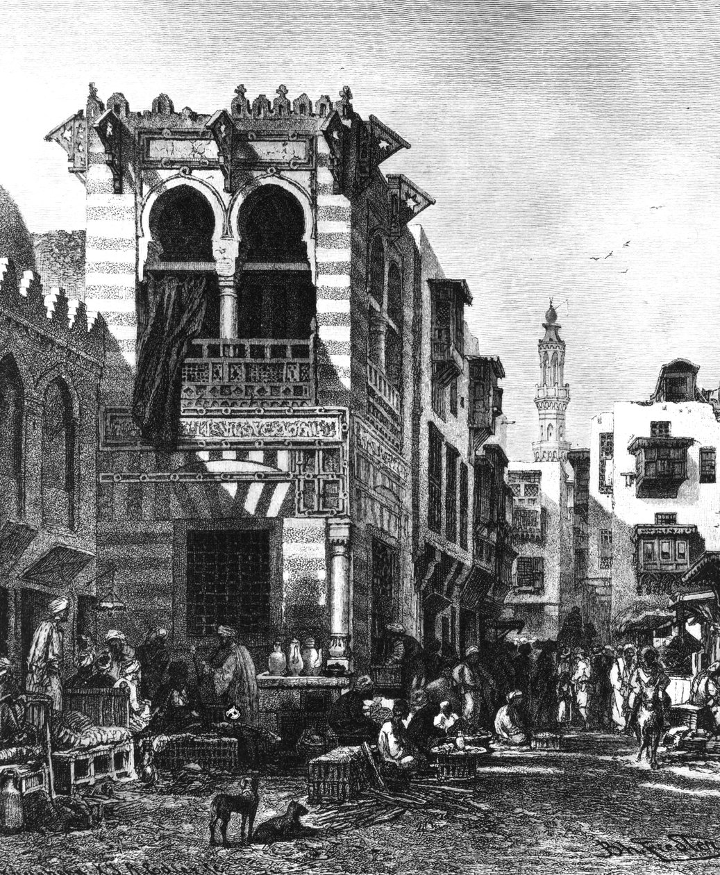 Escolas populares no coração do Cairo, Egito, 1880 de Unbekannt