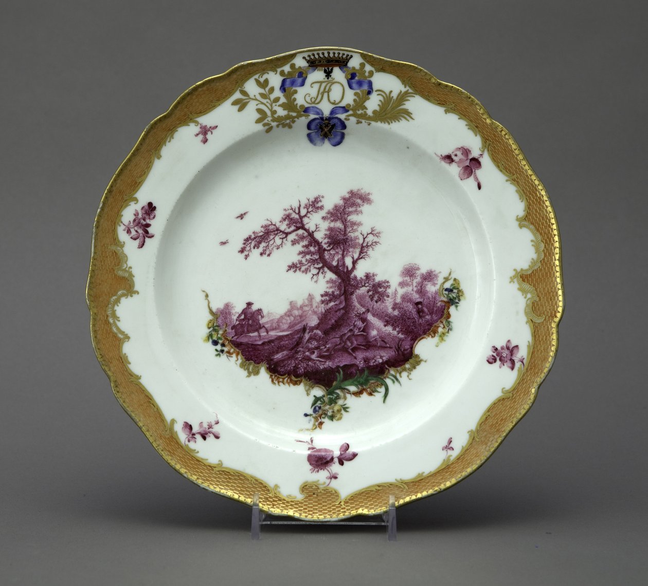 Prato de porcelana do Serviço Orlov, ca 1770 de Unbekannt