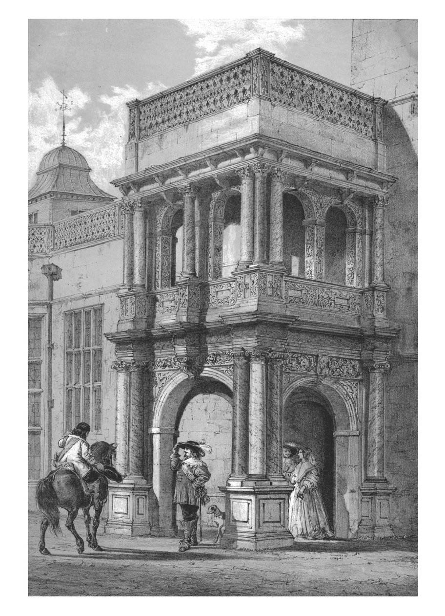 Alpendre em Audley End, Essex, c1840. de Unbekannt