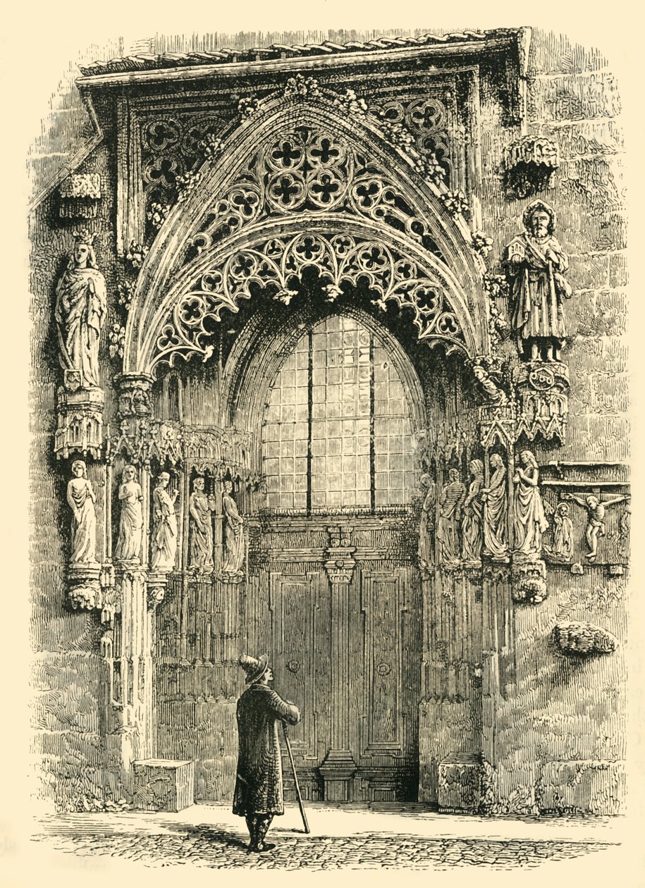 Alpendre da Igreja de St. Sebalds, Nuremberg, 1890. de Unbekannt