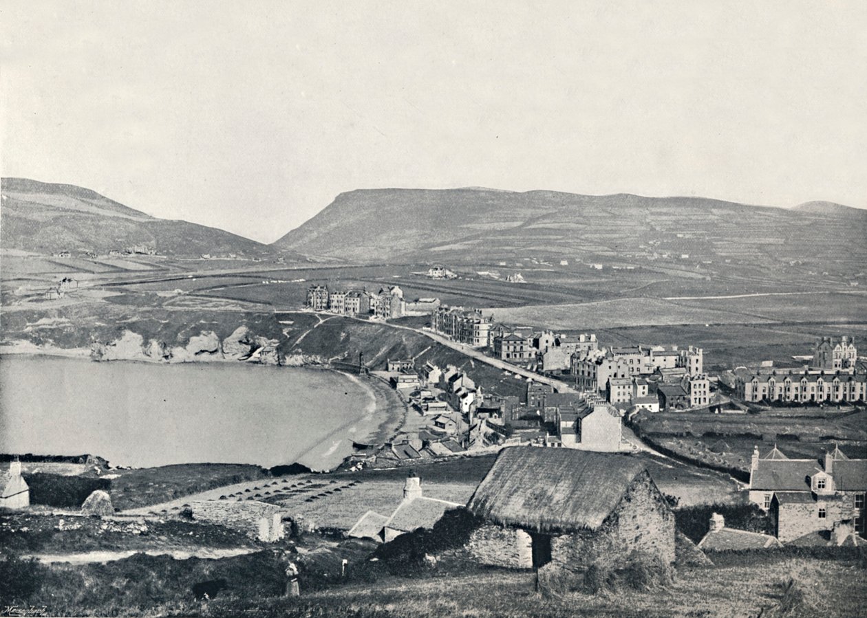 Port Erin - Vista panorâmica da cidade e seus arredores, 1895 de Unbekannt