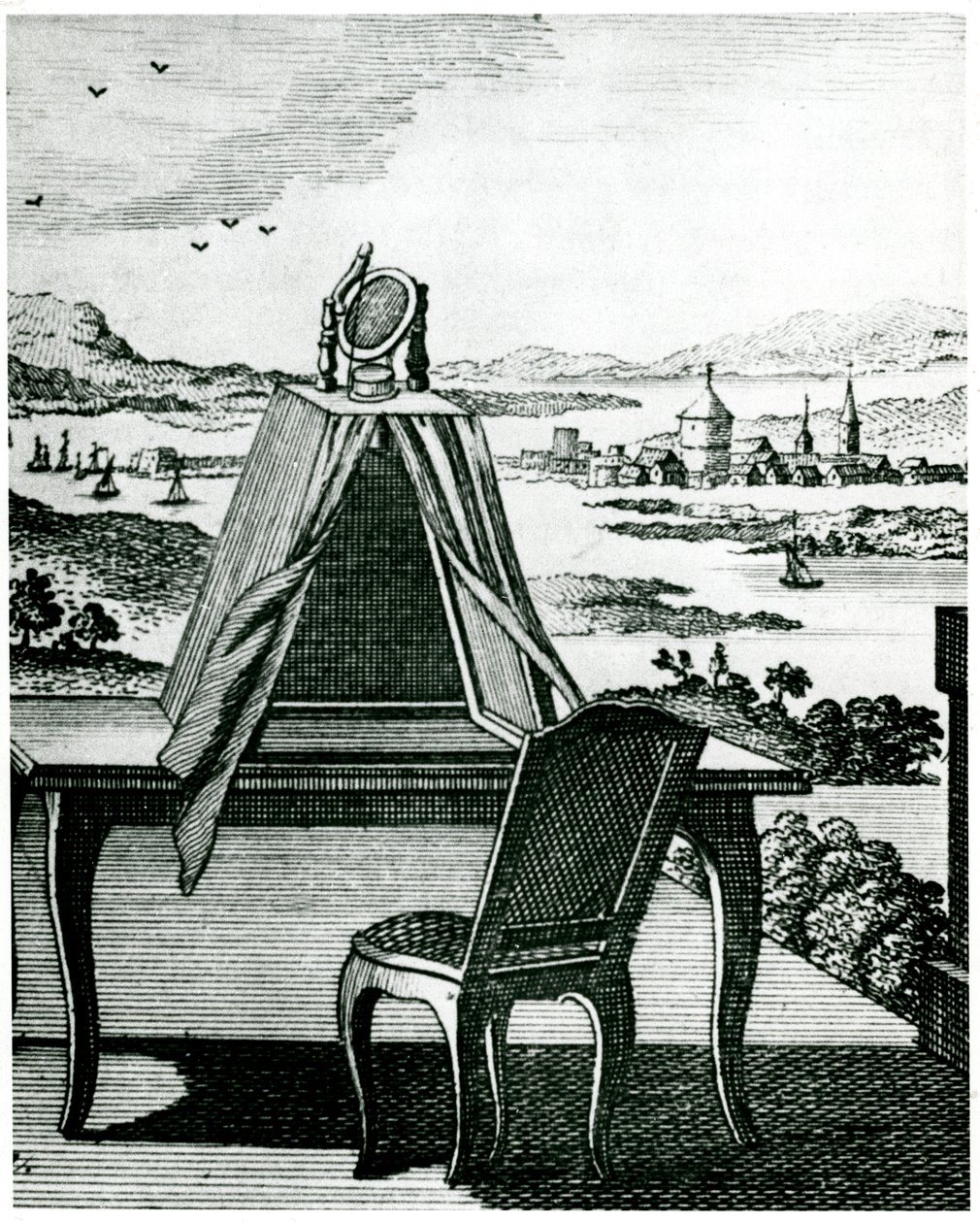 Tenda portátil tipo de câmera obscura, 1764 de Unbekannt