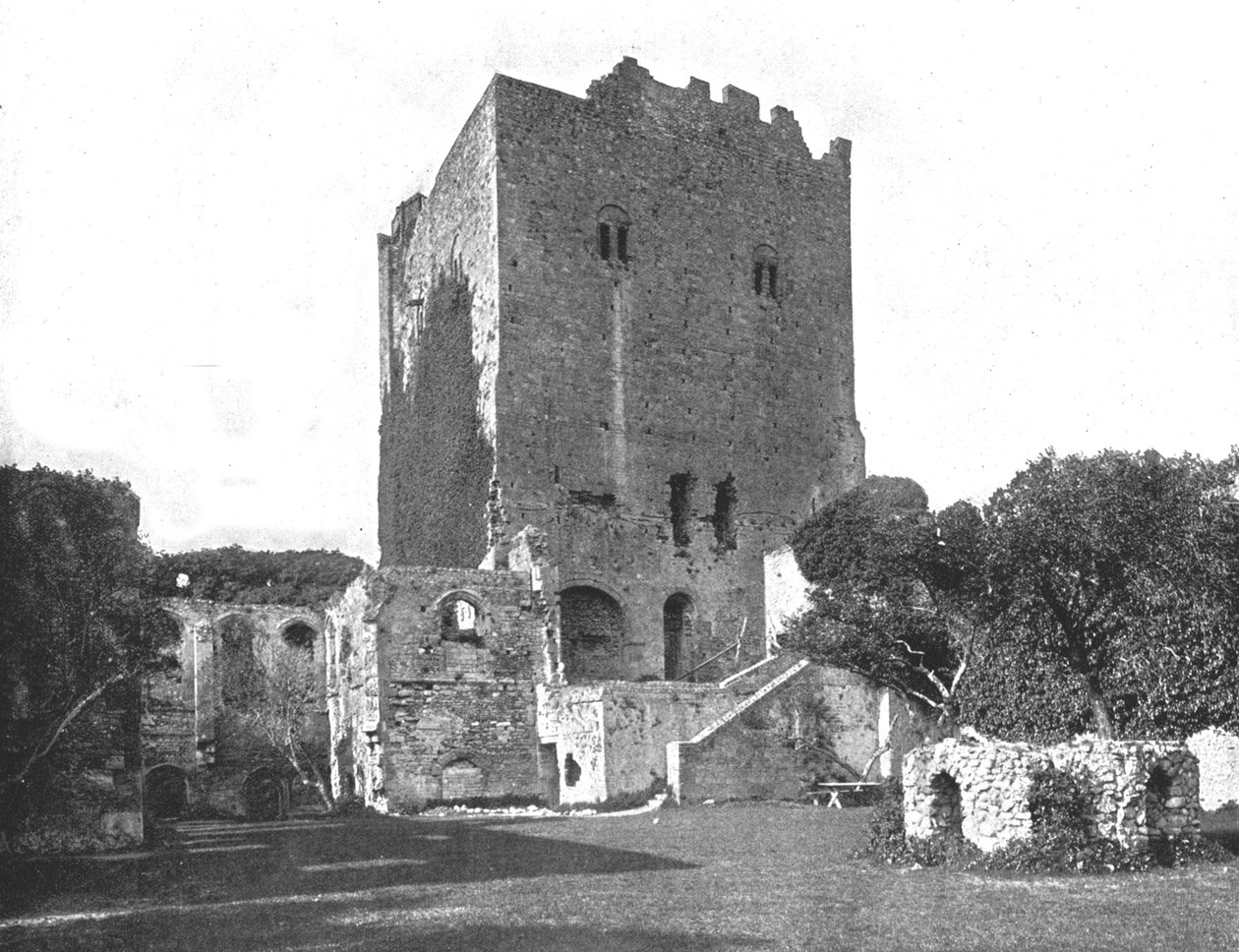 Castelo de Portchester, Portsmouth, Hampshire, 1894. de Unbekannt