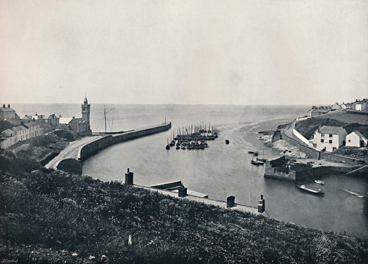 Porthleven - O Porto e Vista, 1895 de Unbekannt