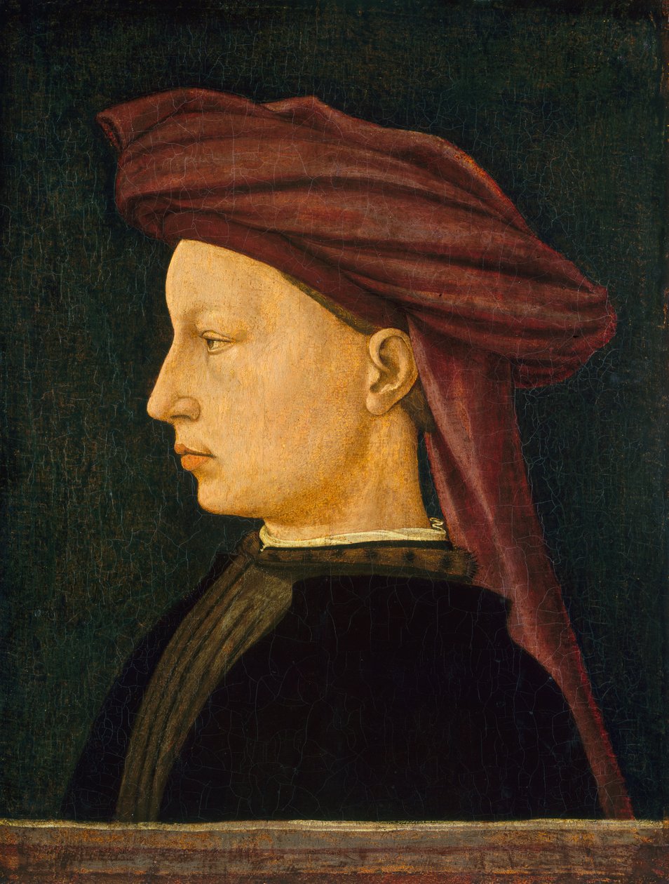 Retrato de um jovem de perfil de Unbekannt