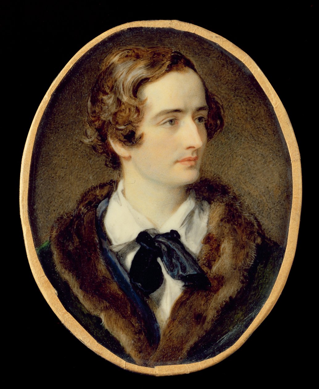 Retrato Miniatura de John Keats (aguarela em marfim) (detalhe de 67539) de Unbekannt