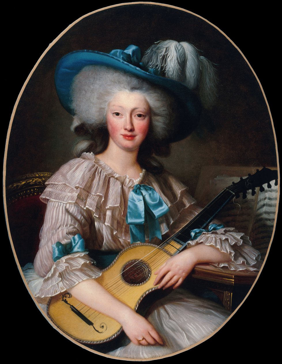 Retrato de Félicité-Louise de Frézals 1765-1854, de solteira Esmangard de Beauval..., 1785. de Unbekannt
