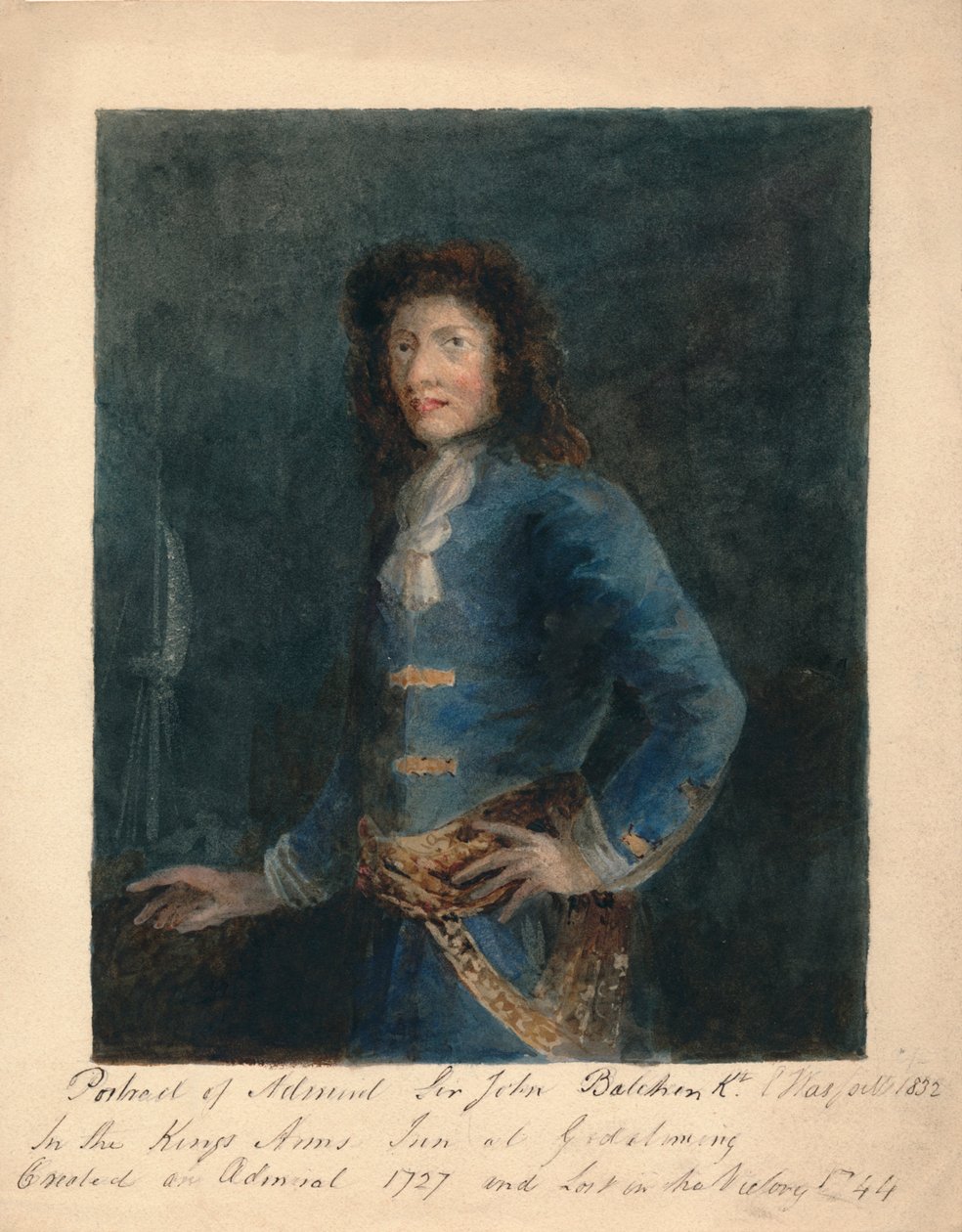 Retrato do almirante Sir John Balchin, 1832. de Unbekannt