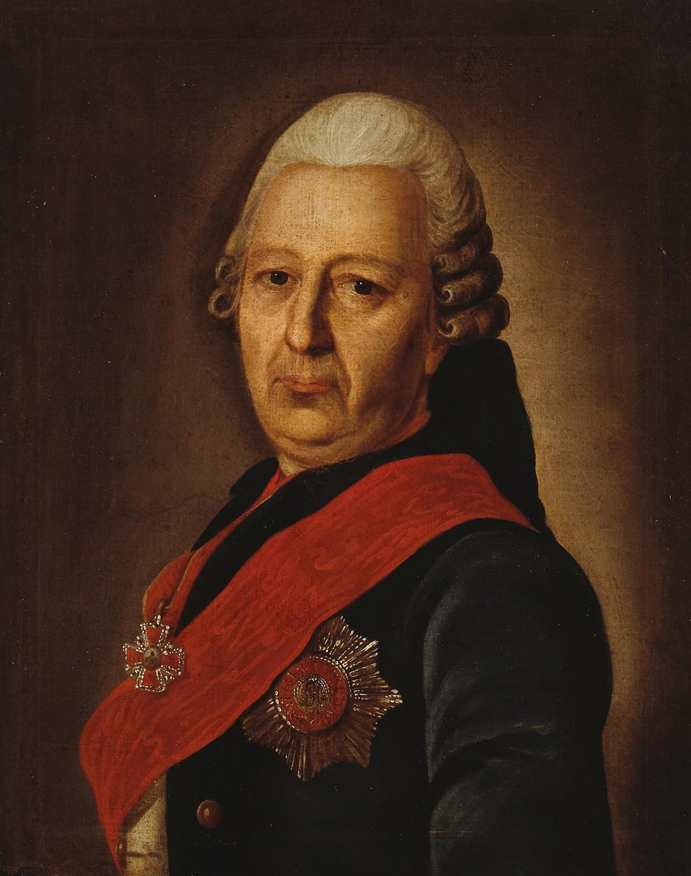 Retrato de Alexey Mikhailovich Obrezkov 1718-1787, 1770s de Unbekannt