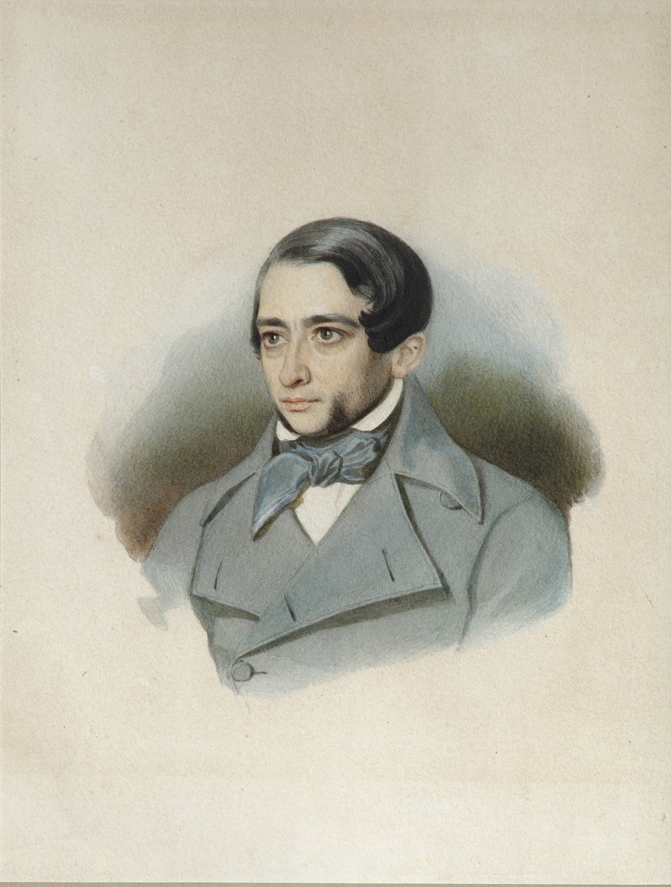 Retrato de Andrey Alexandrovich Krayevsky 1810-1889, início da década de 1840 de Unbekannt