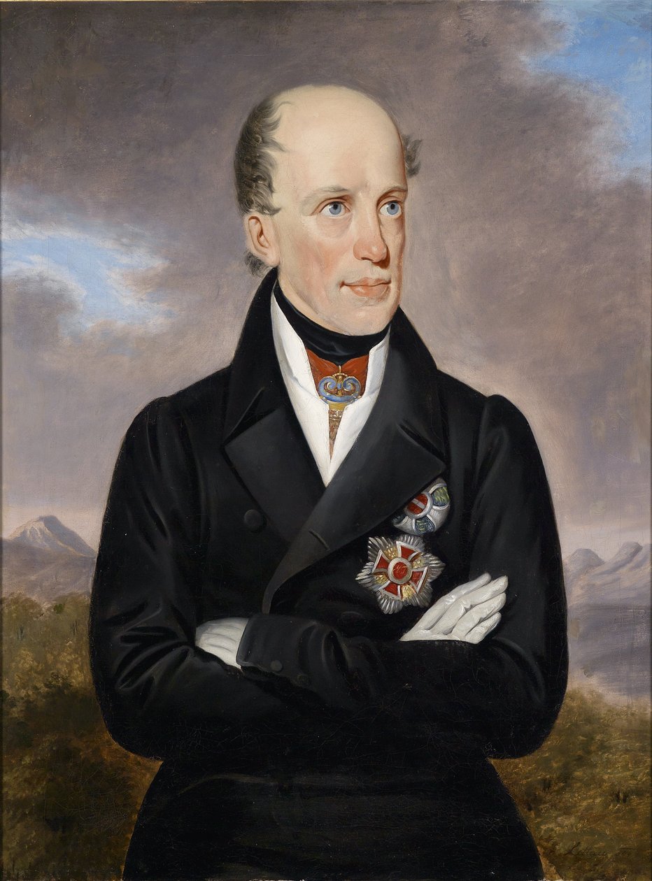 Retrato do arquiduque Johann da Áustria (1782-1859) de Unbekannt