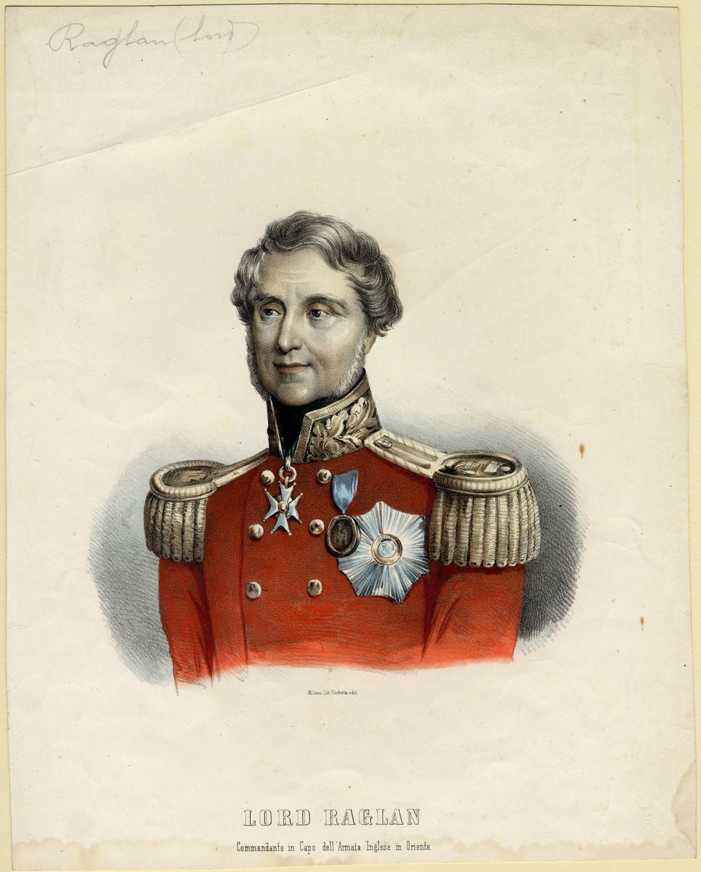 Retrato do Barão Raglan, 1854 de Unbekannt