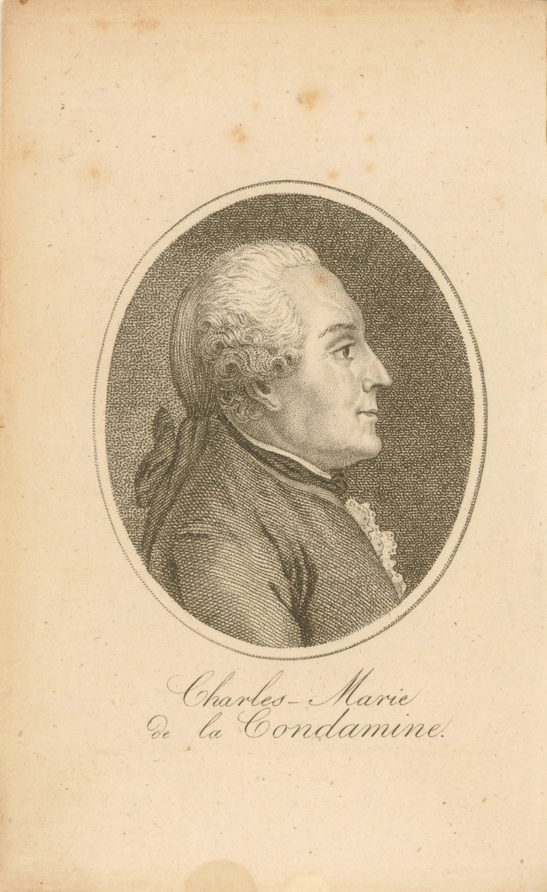 Retrato de Charles-Marie de La Condamine 1701-1774. de Unbekannt