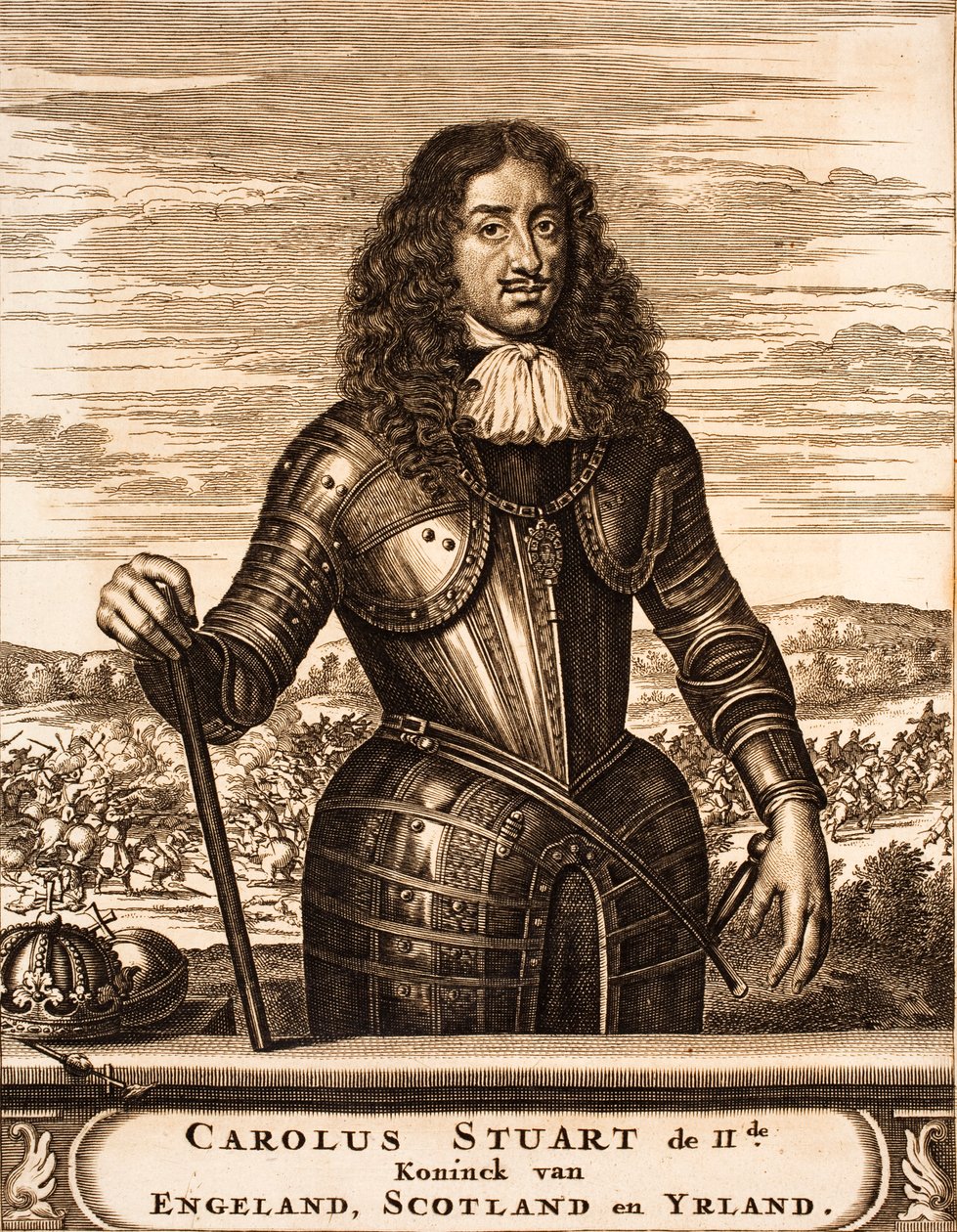Retrato de Carlos II da Inglaterra 1630-1685 De: local da guerra, 1675. de Unbekannt