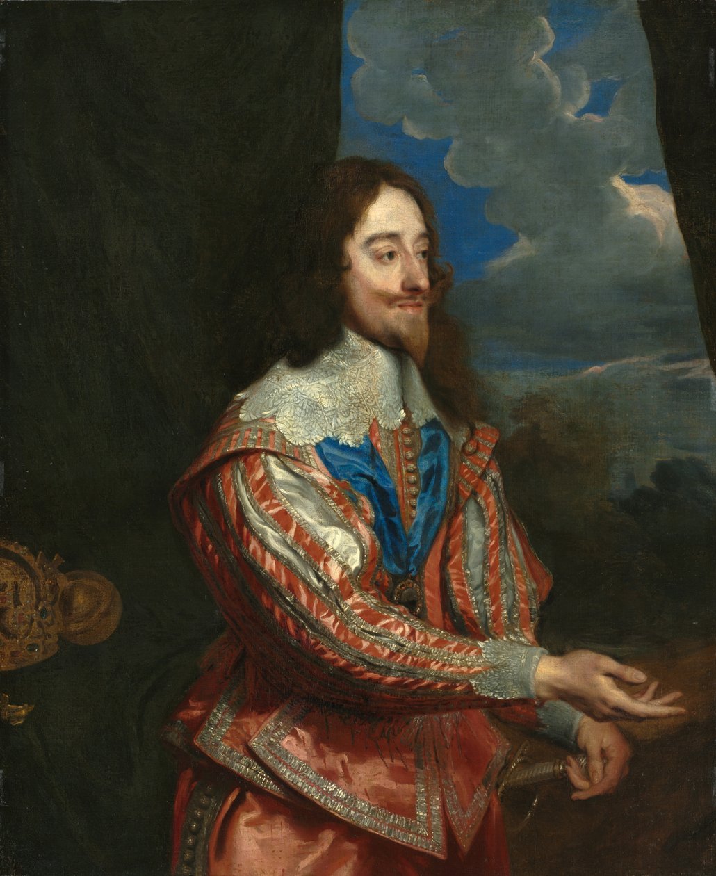 Retrato de Carlos I 1600-1649, século XVII ou posterior. de Unbekannt