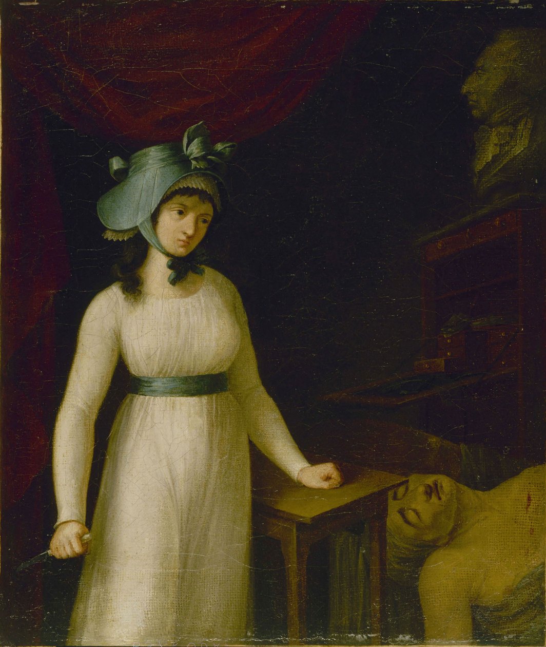 Retrato de Charlotte Corday 1768-1793, entre 1793 e 1798. de Unbekannt