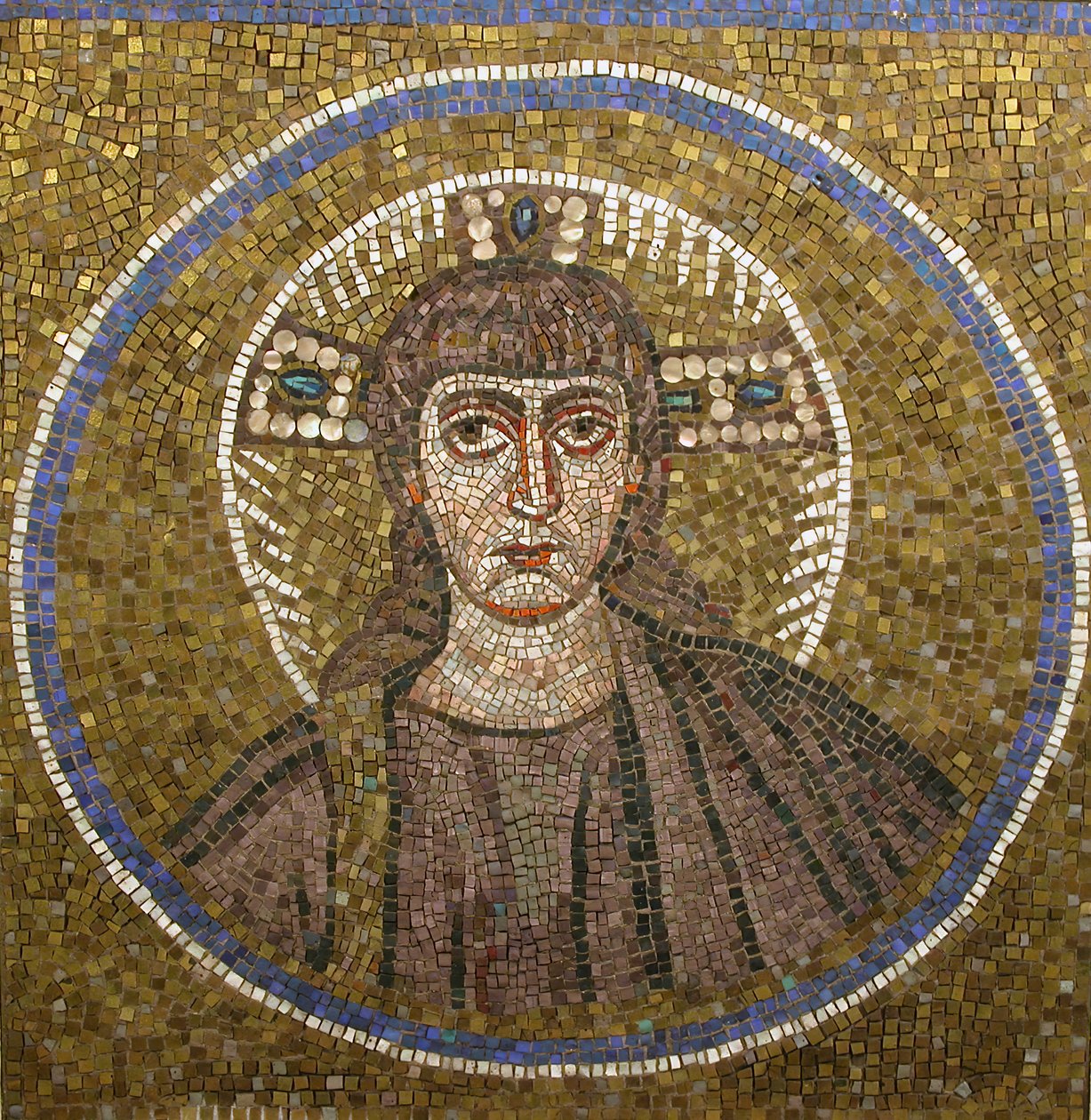 Retrato de Cristo, bizantino, original do início do século XX, datado do final do século V a início do século VI. de Unbekannt
