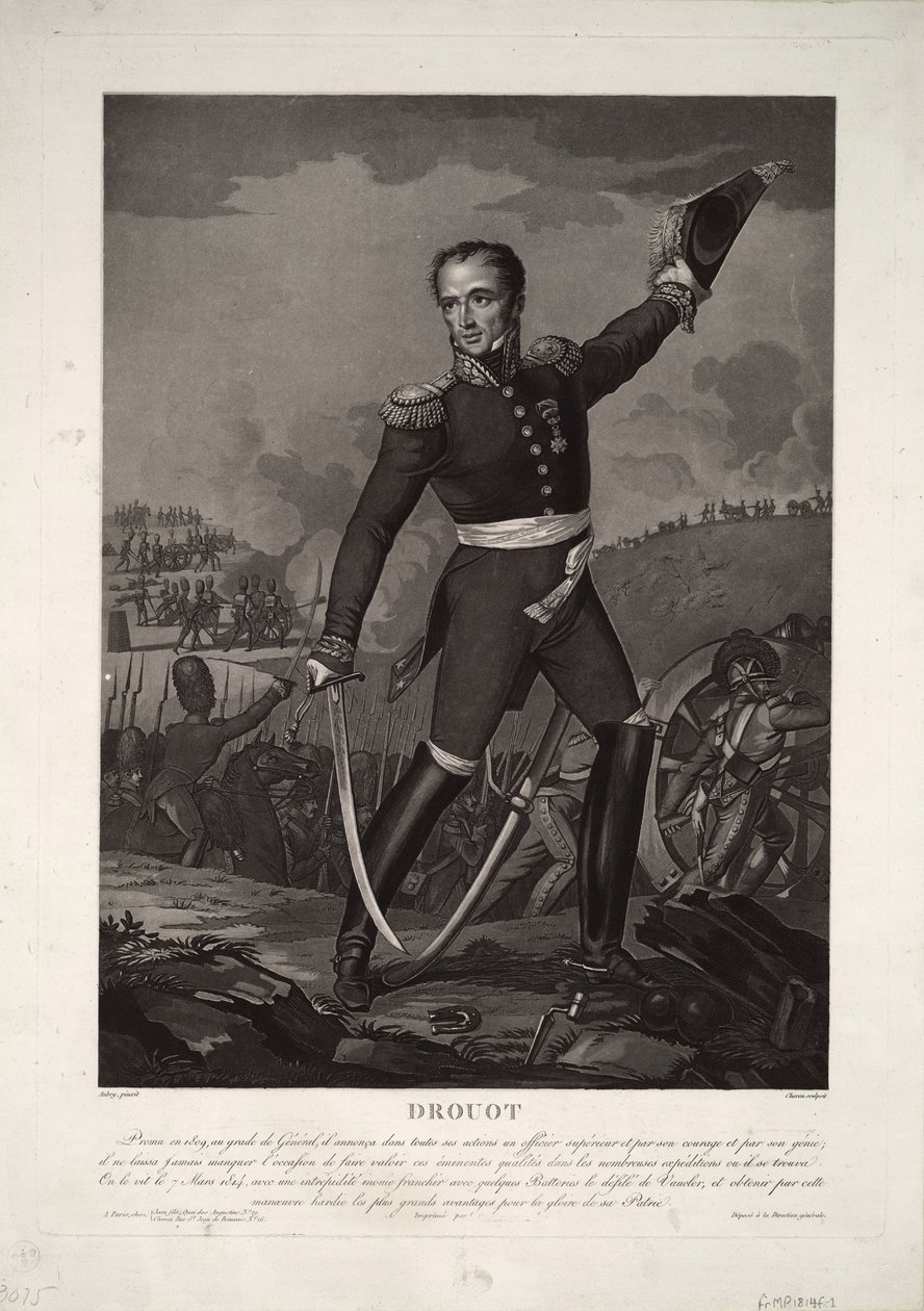 Retrato do Conde General Antoine Drouot 1774-1847, ca 1825 de Unbekannt
