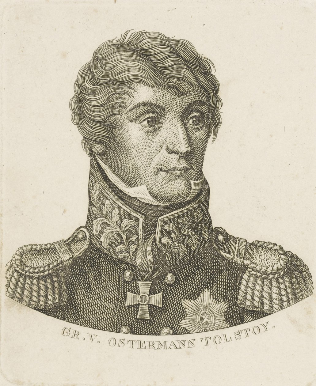 Retrato do conde Alexander Ivanovich Ostermann-Tolstoi 1772-1857, c. 1800. de Unbekannt