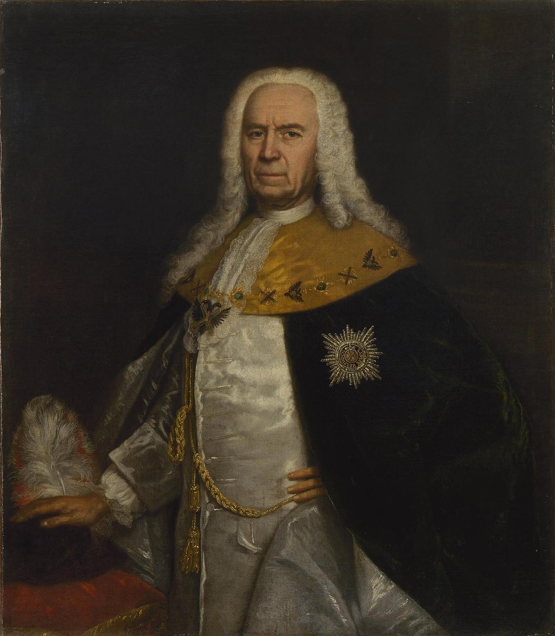 Retrato do conde Andrei Ivanovich Ushakov 1708-1739, meados do século XVIII de Unbekannt