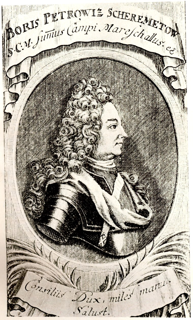 Retrato do Conde Boris Sheremetyev de Unbekannt