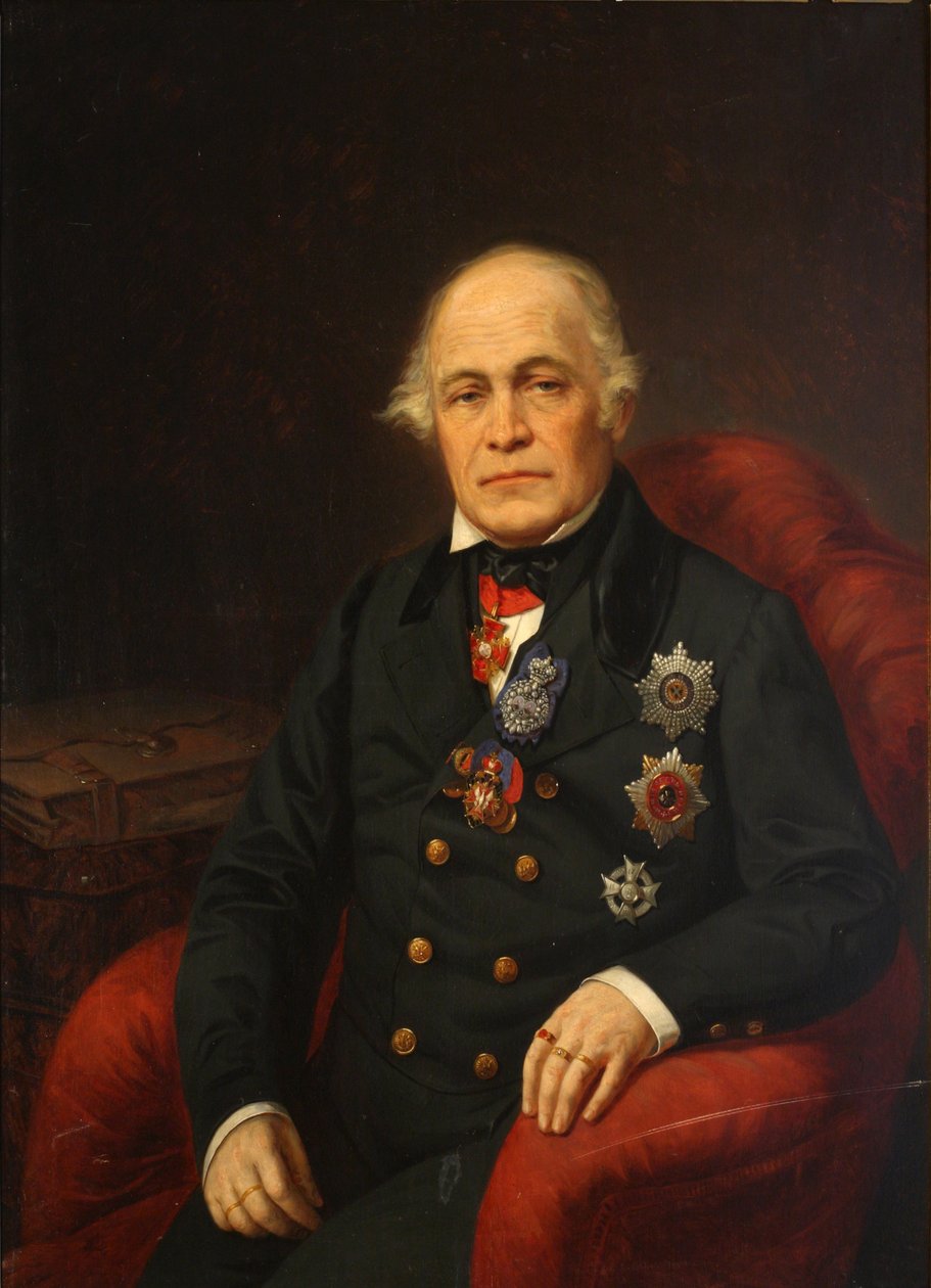Retrato do conde Dmitry Nikolayevich Bludov 1785-1864, meados do século XIX. de Unbekannt