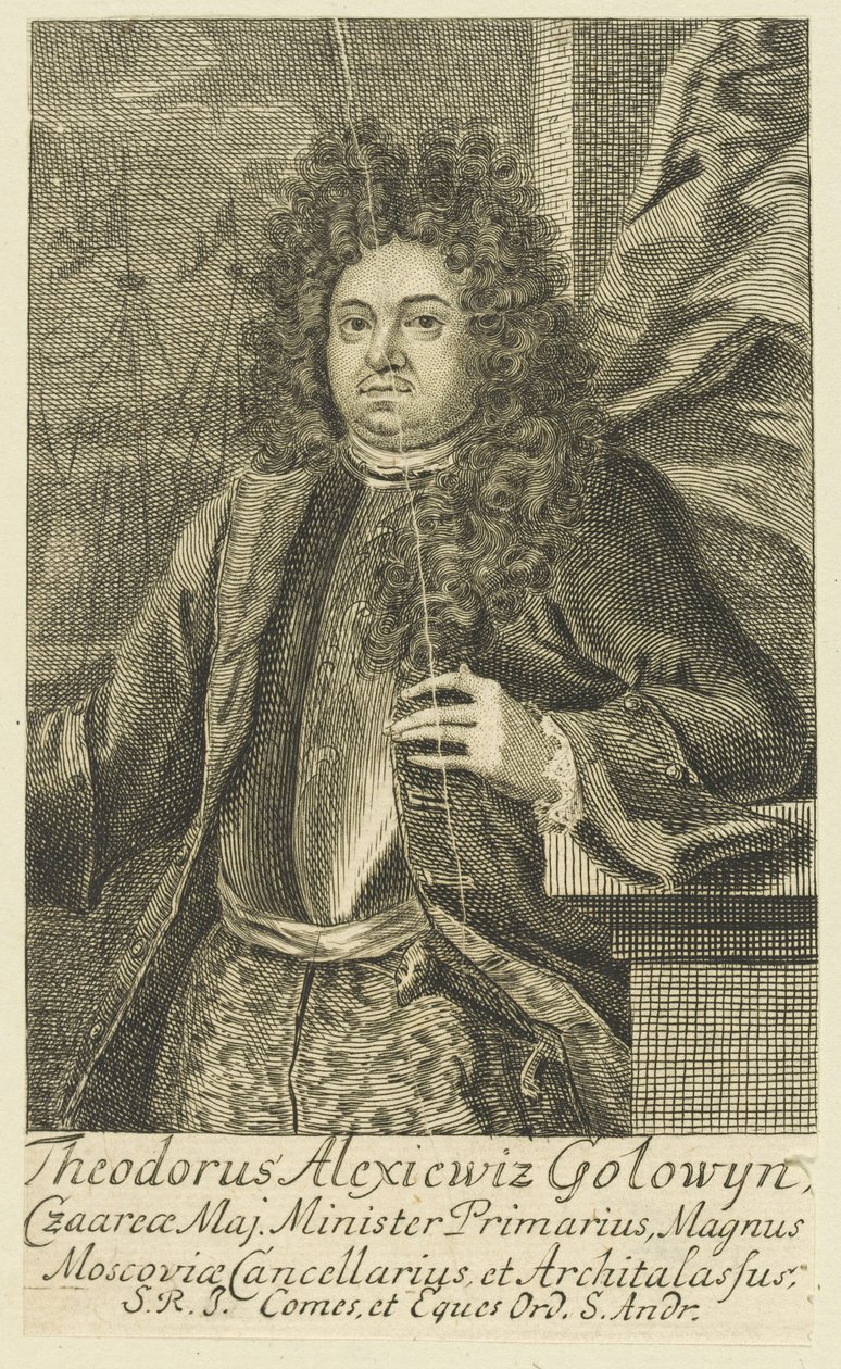 Retrato do conde Feodor Alekseyevich Golovin 1650-1706, 1706. de Unbekannt