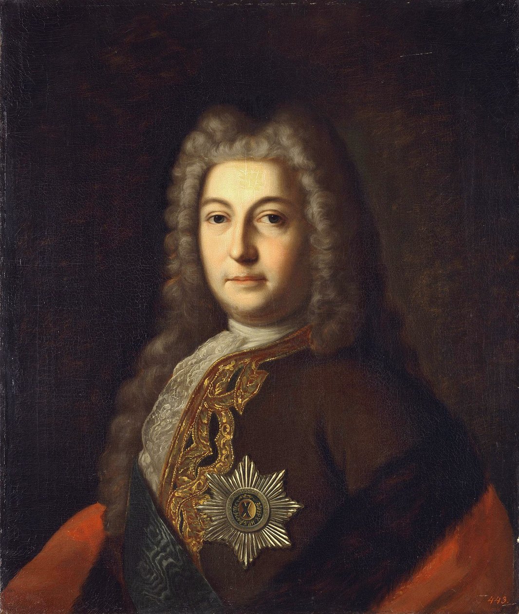 Retrato do conde Heinrich Johann Friedrich Andrei Ostermann 1687-1747, final do século XVIII de Unbekannt