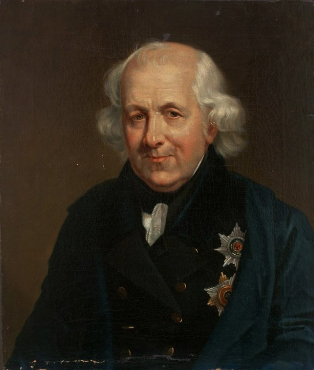 Retrato do conde Nikolay Semyonovich Mordvinov 1754-1845, 1826-1829 de Unbekannt