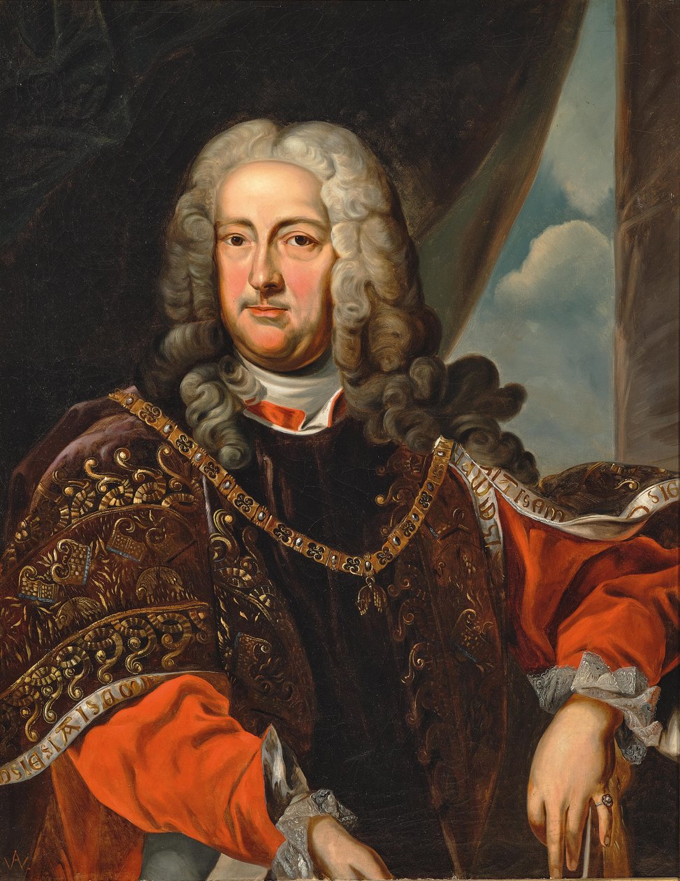 Retrato do Conde Rudolf Franz Erwein Schönborn 1677-1754, c. 1740. de Unbekannt