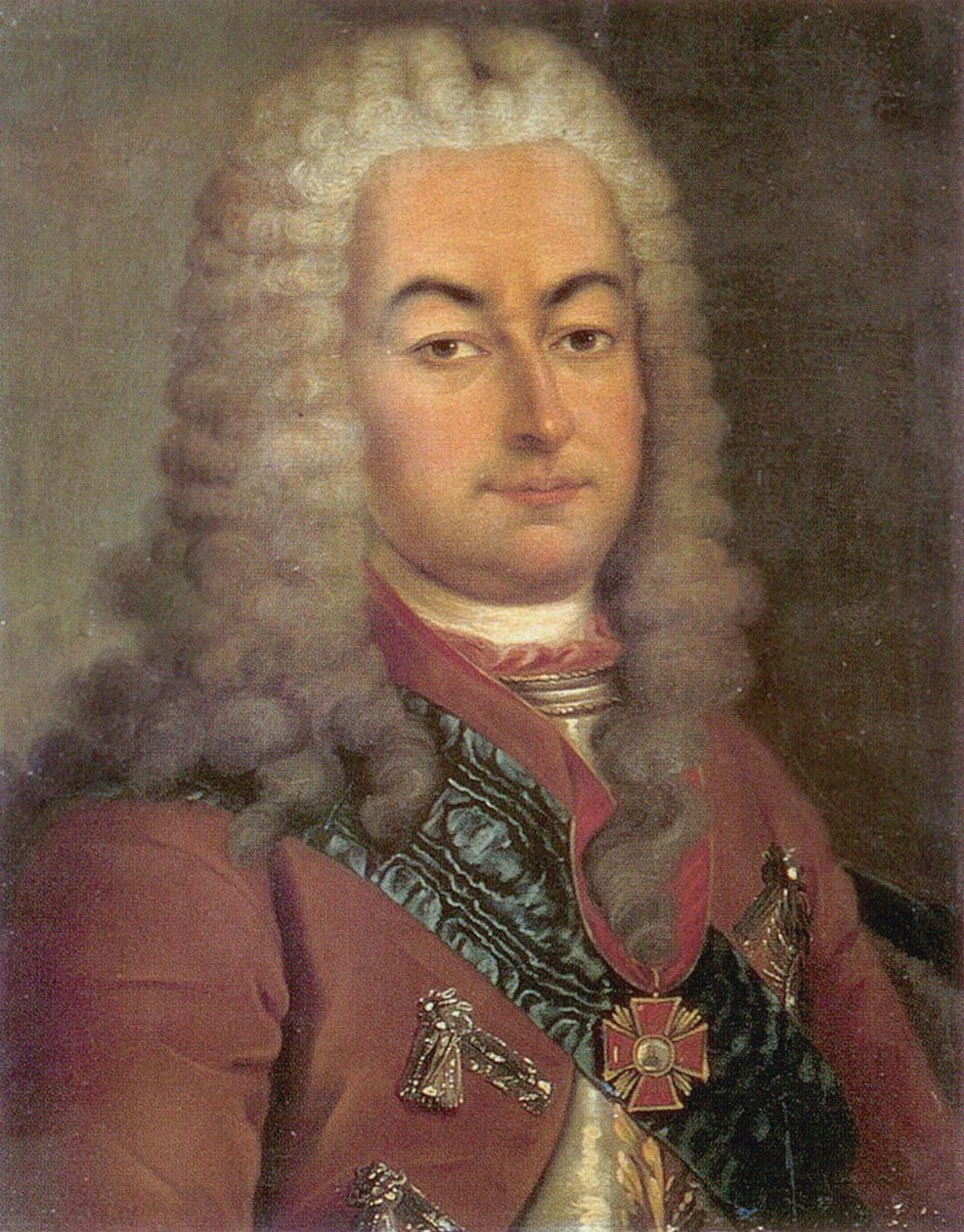 Retrato do conde Semyon Andreyevich Saltykov 1672-1742, século XVIII de Unbekannt