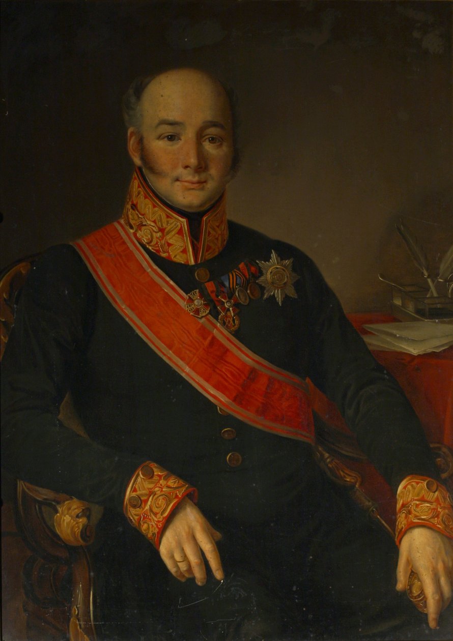 Retrato do conde Vasily Olsufyev 1796-1858, 1830-1840s de Unbekannt