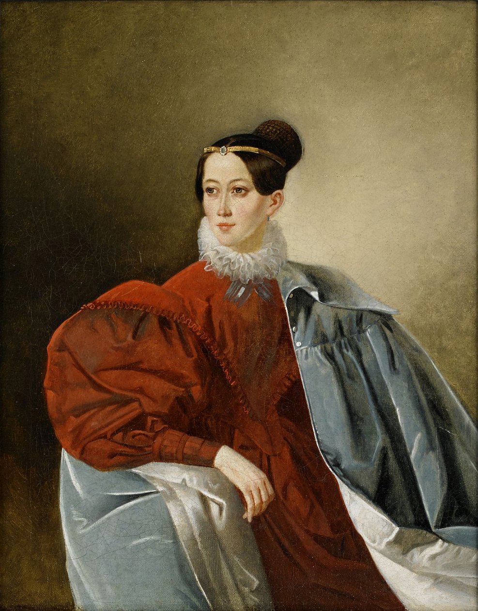 Retrato da condessa Yelizaveta Ivanovna Kropotkina 1803-1836, née Dorokhova de Unbekannt